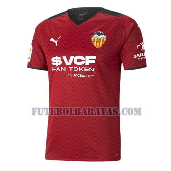 tailândia camisa valencia 2021 2022 away - vermelho homens