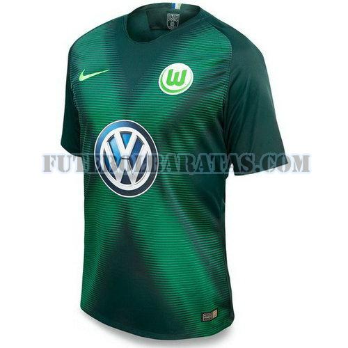 tailândia camisa wolfsburg 2018-2019 home - verde homens