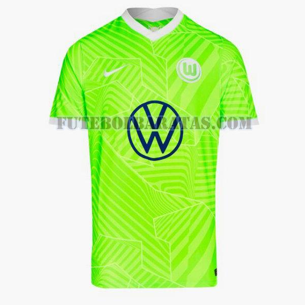 tailândia camisa wolfsburg 2021 2022 home - verde homens